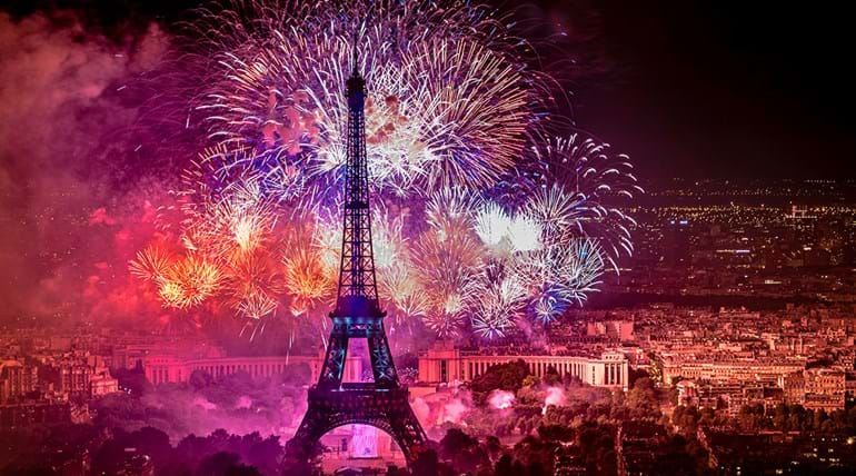 Bastille day fireworks