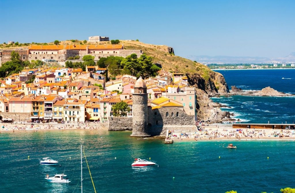Collioure - one of best beaches in languedoc